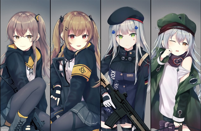 Обои картинки фото аниме, girls frontline, девушки