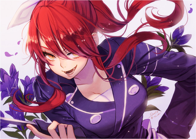 Обои картинки фото аниме, shokugeki no soma, девушка