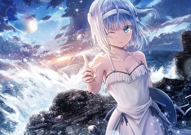 Обои картинки фото аниме, unknown,  другое, девушка