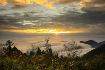 Картинка природа восходы закаты простор