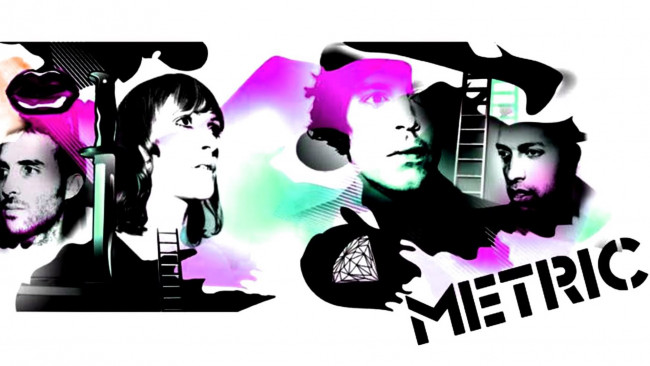 Обои картинки фото metric, музыка, -временный, рисунок