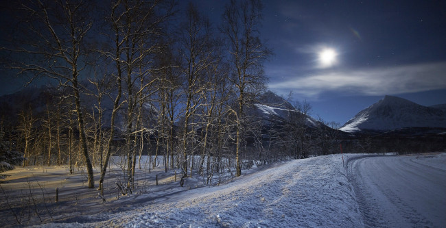 Обои картинки фото природа, зима, простор