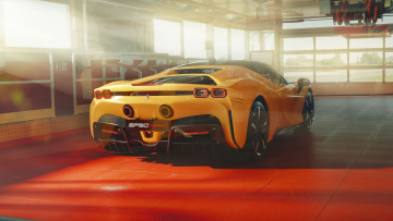 Картинка автомобили ferrari sf90