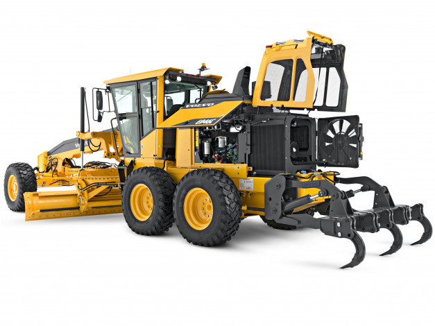 Обои картинки фото техника, грейдеры, volvo