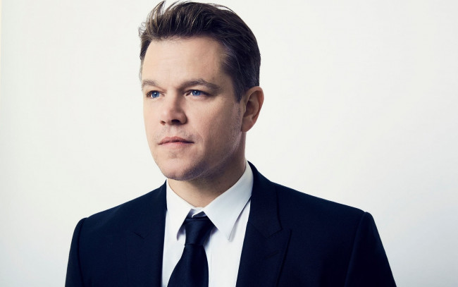 Обои картинки фото мужчины, matt damon, пиджак, галстук