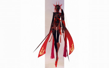 Картинка фэнтези эльфы женщина рукава оружие