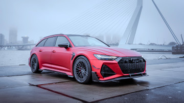 Картинка audi+rs6 автомобили audi туман река abt rs6 сыро rs6-r 2022