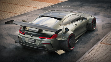 Картинка автомобили 3д bmw m850 widebase