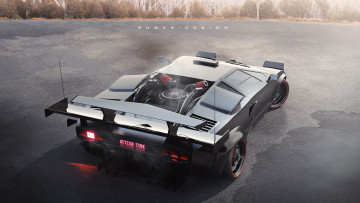 Картинка автомобили 3д lamborghini countach reactor
