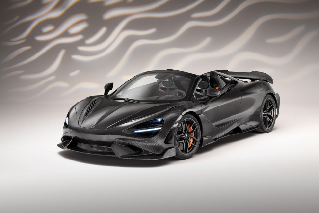 Обои картинки фото mclaren 765lt spider, автомобили, mclaren, 765lt, spider, top, car, carbon, edition, 2022