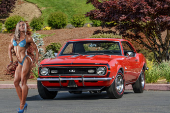 Картинка автомобили -авто+с+девушками 1968 camaro ss