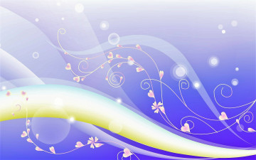 обоя векторная графика, цветы , flowers, цветы, ленты