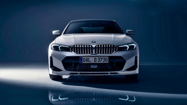 Обои картинки фото alpina d3 s limousine, автомобили, bmw, белый