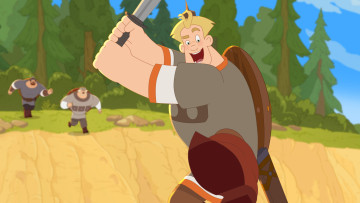 Картинка три+богатыря +ни+дня+без+подвига+ +2024+ мультфильмы +ни+дня+без+подвига три богатыря ни дня без подвига сериал умный алеша