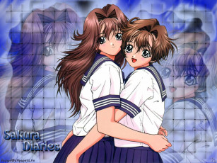 Картинка сладкая парочка аниме sakura diaries