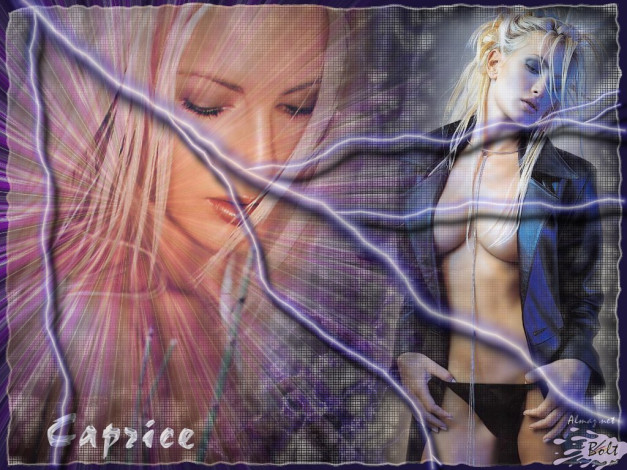 Обои картинки фото Caprice Bourret, девушки