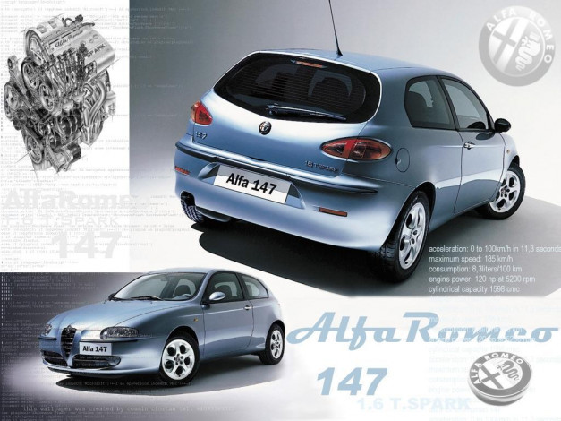Обои картинки фото альфочка, автомобили, alfa, romeo