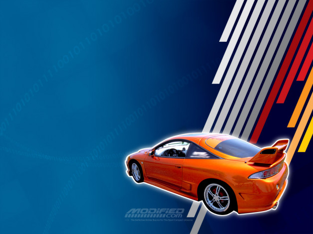 Обои картинки фото eclipse, автомобили, mitsubishi