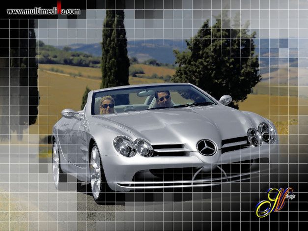 Обои картинки фото slr, автомобили, mercedes, benz