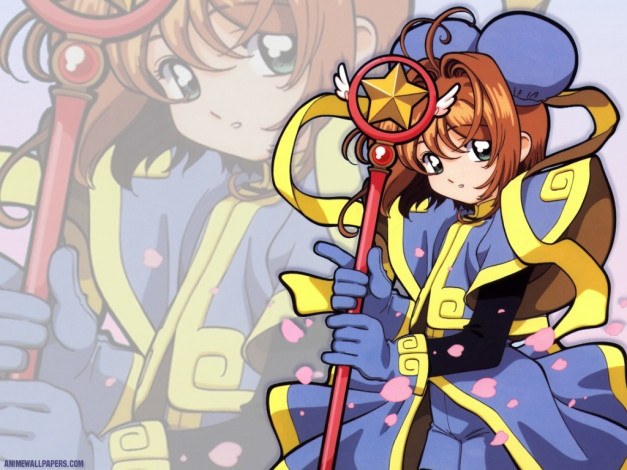 Обои картинки фото аниме, card, captor, sakura