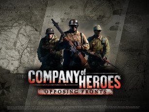 обоя company, of, heroes, opposing, fronts, видео, игры