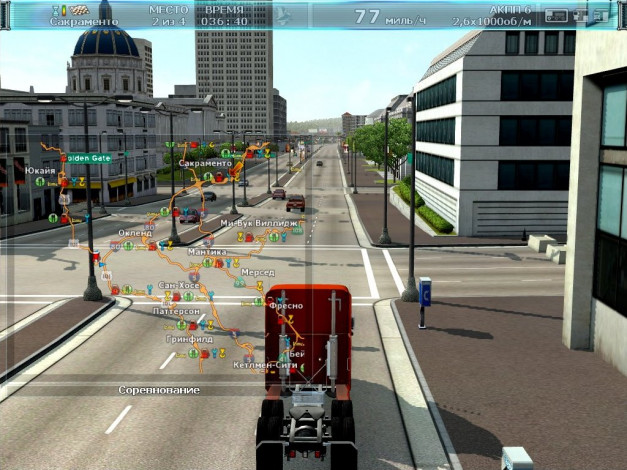 Обои картинки фото дальнобойщики, видео, игры, покорение, америки, rig`n`roll