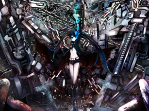 Картинка аниме black rock shooter