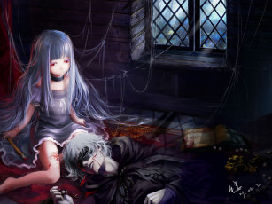 Картинка аниме weapon blood technology