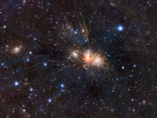 Картинка ngc 2170 космос галактики туманности