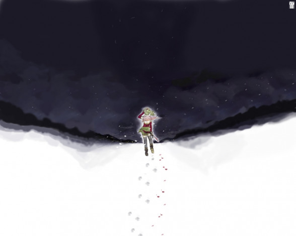 Обои картинки фото аниме, weapon, blood, technology