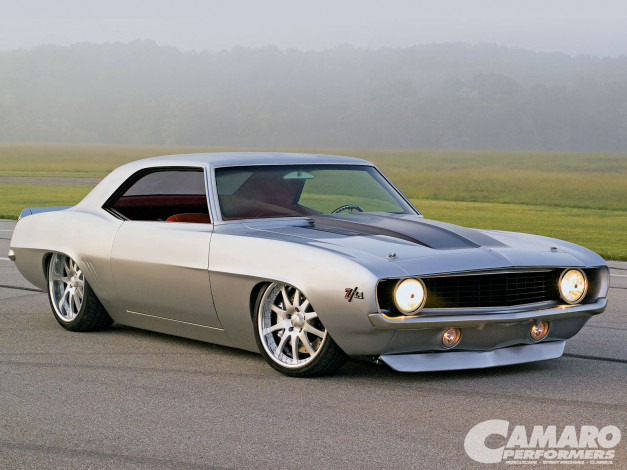 Обои картинки фото 1969, chevy, camaro, l1, автомобили