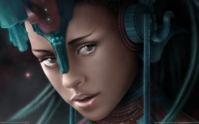 Обои картинки фото mayan, princess, by, jared, castro, фэнтези, девушки