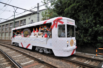 Картинка техника трамваи белый трамвай