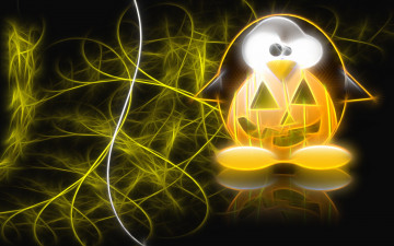 Картинка 3д графика animals животные пингвин