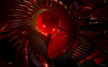 Картинка 3д графика fractal фракталы фон узор