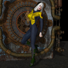 Картинка 3д графика fantasy фантазия lordsnot шестерни сапоги