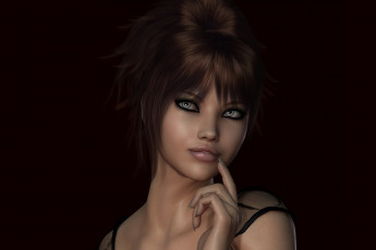 Картинка meena by metalhed13 3д графика people люди рендер девушка