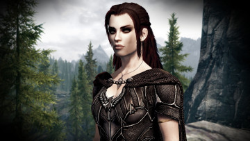 Картинка 3д графика people люди девушка взгляд лес