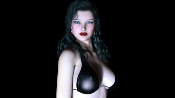 Картинка 3д графика people люди взгляд девушка