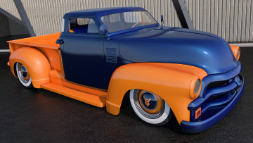 обоя автомобили, 3д, 1954, chevrolet