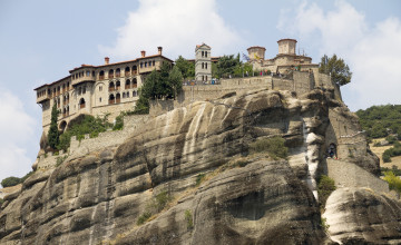Картинка the holy monastery of varlaam города православные церкви монастыри монастырь скала горы