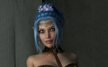 Картинка rina by metalhed13 3д графика elves эльфы девушка