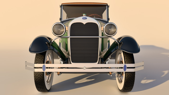 Обои картинки фото автомобили, 3д, ford, 1930
