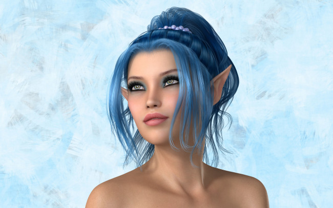 Обои картинки фото rina, by, metalhed13, 3д, графика, elves, эльфы, девушка