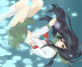 Картинка разное арты кагоме аниме арт инуяша девушка