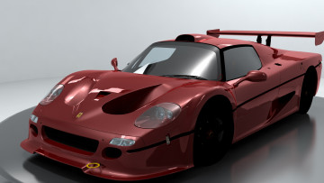 Картинка автомобили 3д ferrari 1996г красный