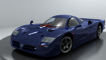 Картинка автомобили 3д nissan r390 1998г