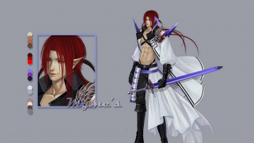 Картинка разное арты портрет фон парень эльф арт