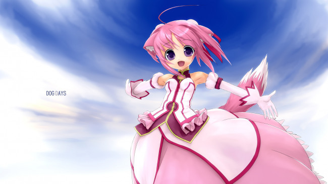 Обои картинки фото аниме, dog days, девочка, арт, gasketsu, millhiore, f, biscotti, dog, days