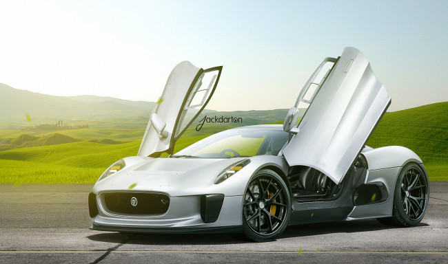 Обои картинки фото автомобили, jaguar, c-x75, jackdarton, Ягуар, авто, суперкар